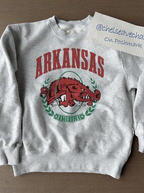 Vintage 90s Arkansas Razorbacks Football Shirt, University of Arkansas Shirt Tee